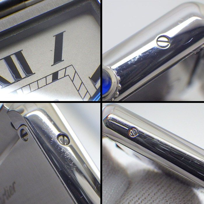 Cartier Watch Tank Solo SM Rectangular Silver Dial SS Quartz Analog — view 6