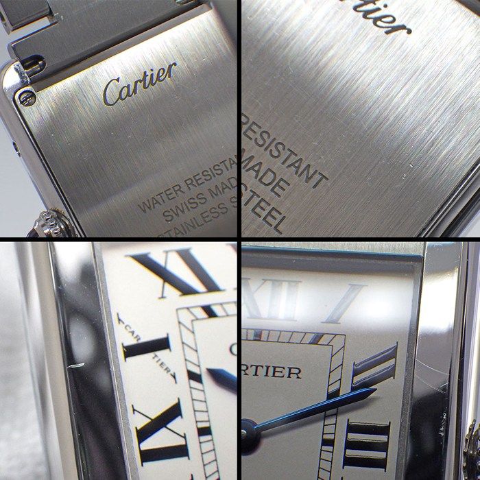 Cartier Watch Tank Solo SM Rectangular Silver Dial SS Quartz Analog — view 7