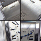 Cartier Watch Tank Solo SM Rectangular Silver Dial SS Quartz Analog — view 7