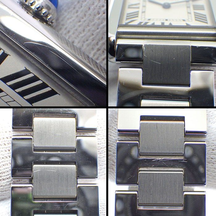 Cartier Watch Tank Solo SM Rectangular Silver Dial SS Quartz Analog — view 8