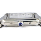 Cartier Watch Tank Must SM Rectangular Silver Dial Roman Index SS Quartz Analog — view 2