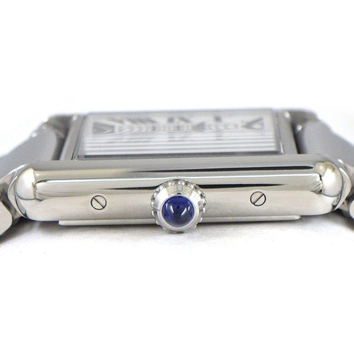 Cartier Watch Tank Must SM Rectangular Silver Dial Roman Index SS Quartz Analog — view 2