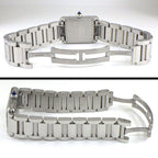 Cartier Watch Tank Must SM Rectangular Silver Dial Roman Index SS Quartz Analog — view 3