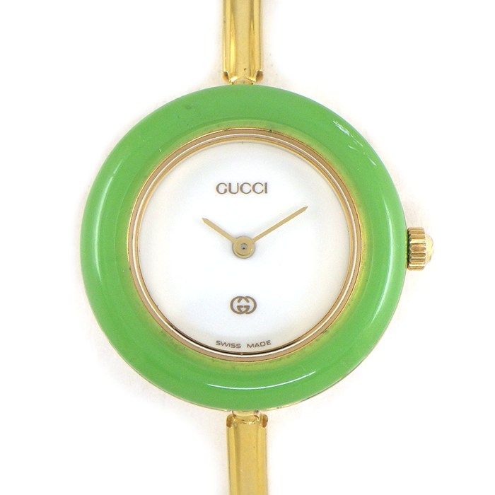 Gucci Watch Change Bezel 11 12 Multicolor All 12 Colors White Dial Quartz Analog