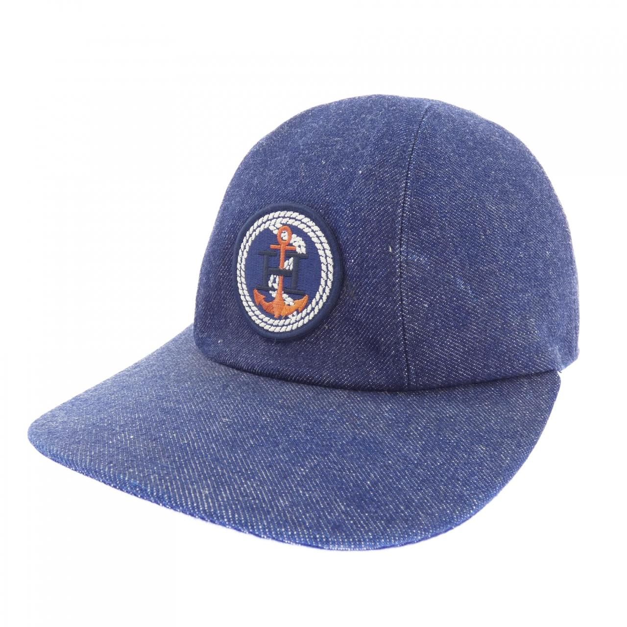 Hermes Cap Hat Navy