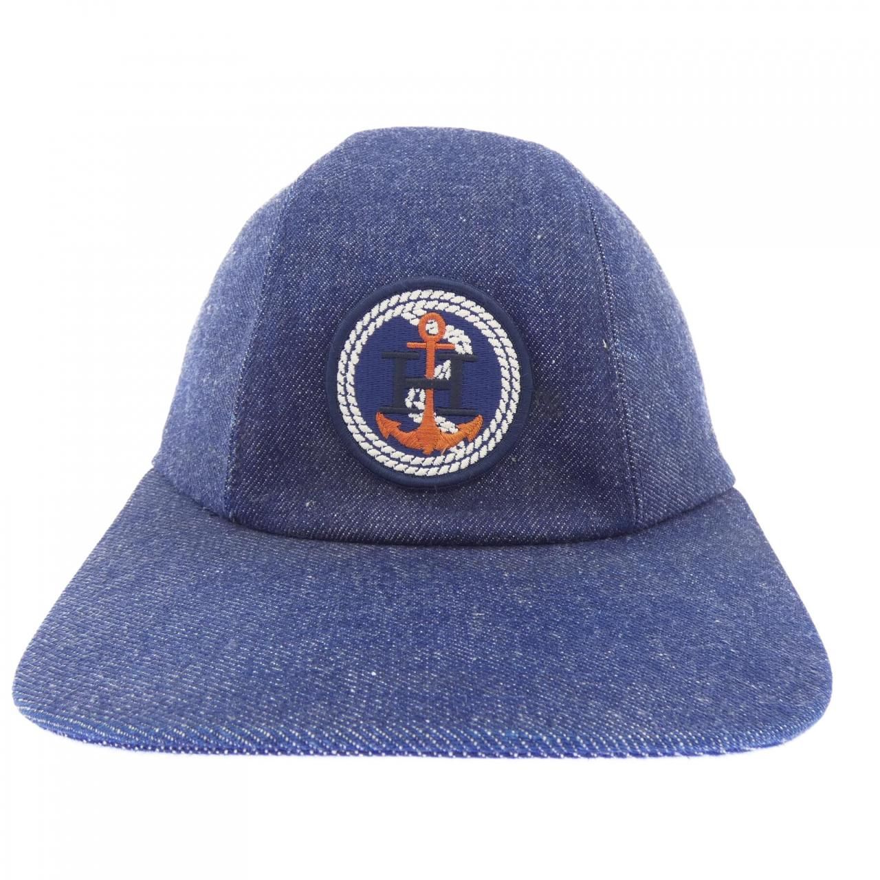 Hermes Cap Hat Navy — view 2
