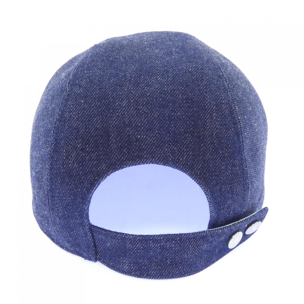 Hermes Cap Hat Navy — view 4