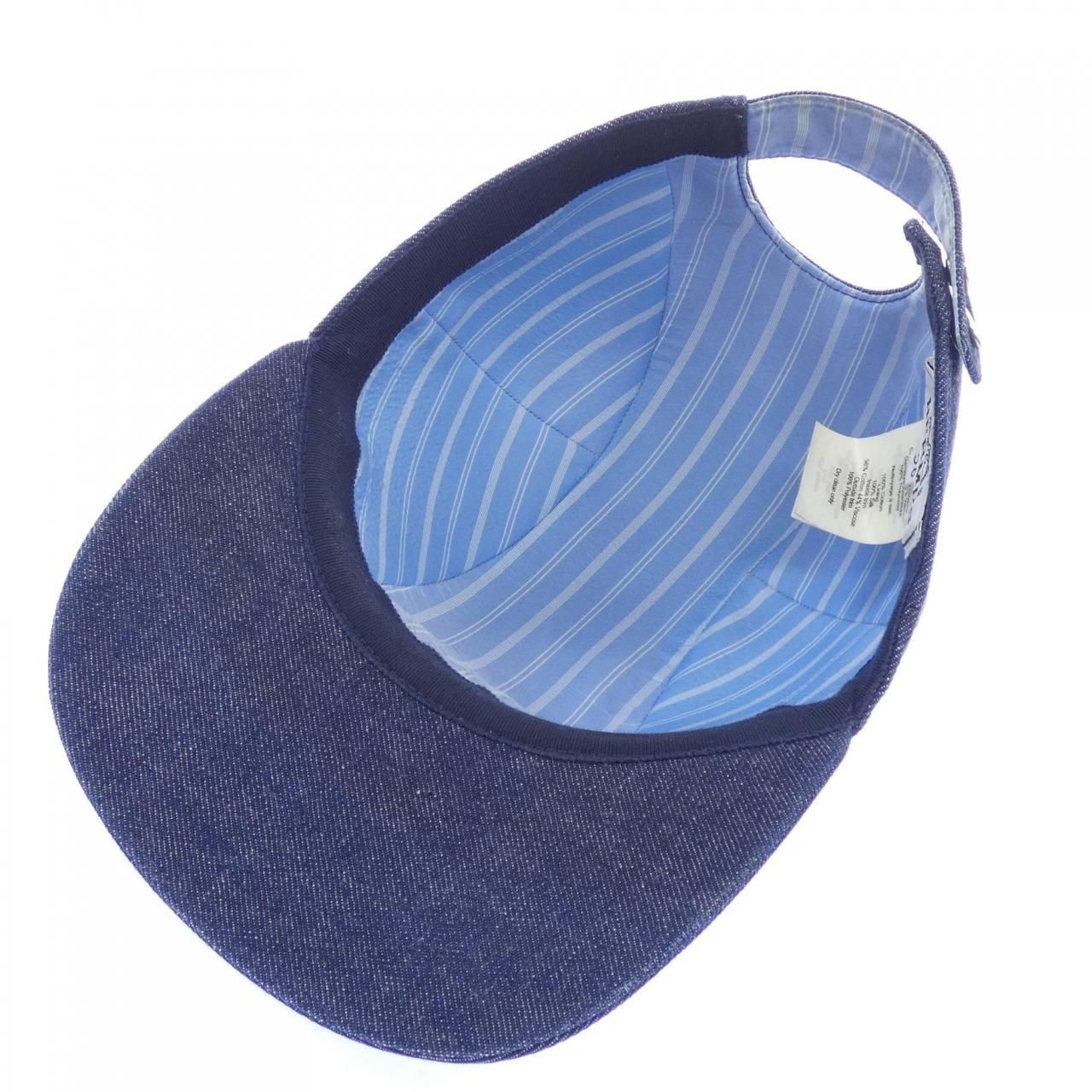 Hermes Cap Hat Navy — view 5