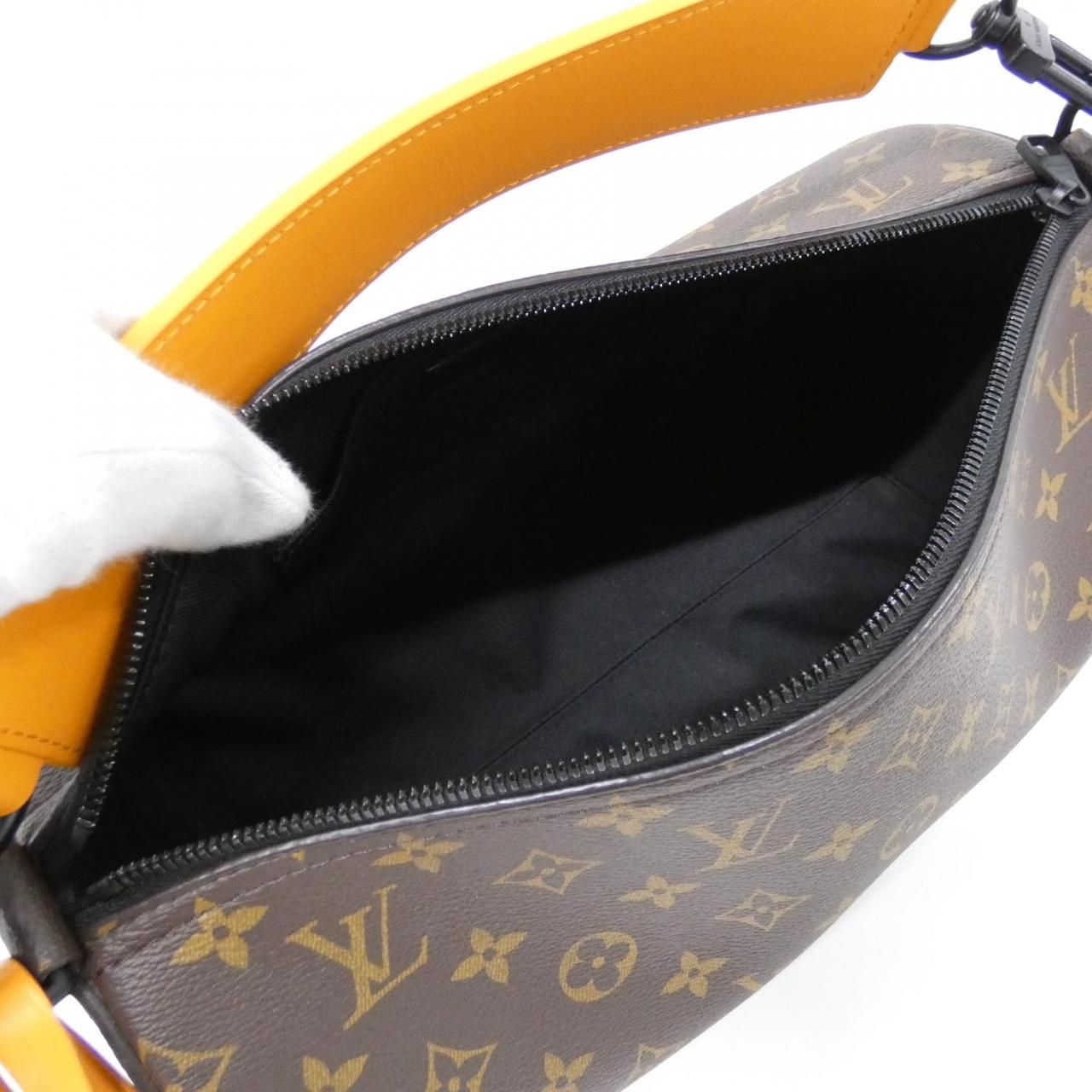 Louis Vuitton Monogram Macassar Soft Polochon Shoulder — view 7