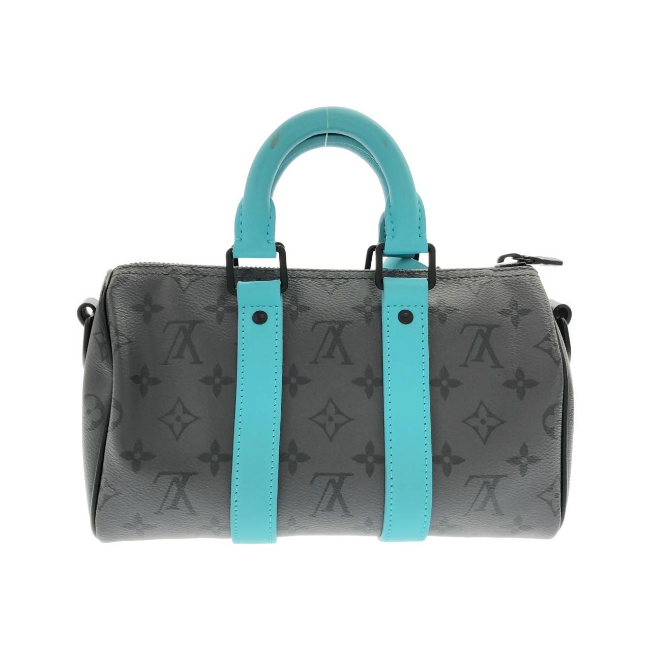 Louis Vuitton Monogram Eclipse Reverse Keepall Bandouliere Boston — view 2