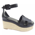 Hermes Elda Sandals Black