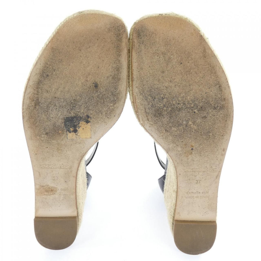 Hermes Elda Sandals Black — view 4