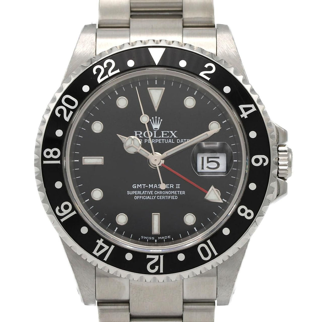 Rolex GMT Master II SS Automatic Winding a Number Watch