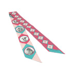 Hermes Colliers Et Chiens Twilly Scarf