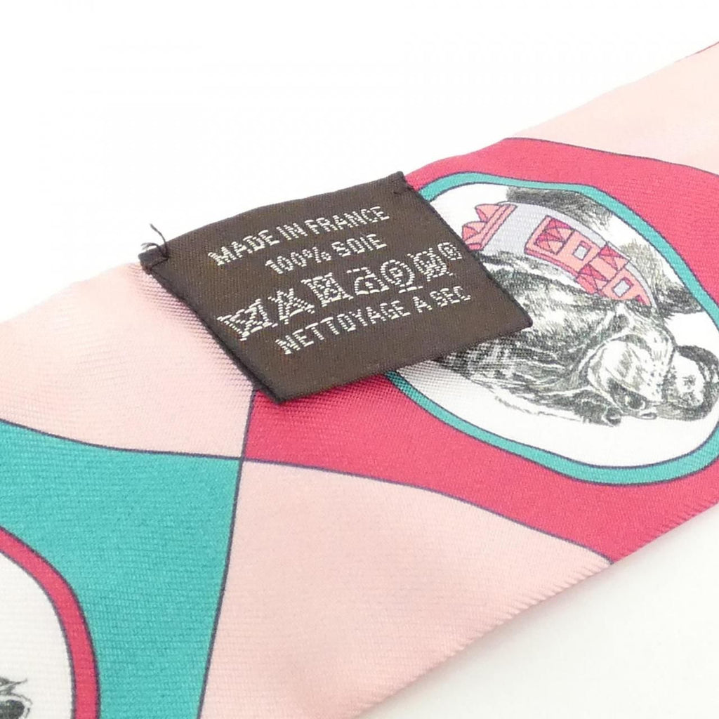 Hermes Colliers Et Chiens Twilly Scarf — view 3