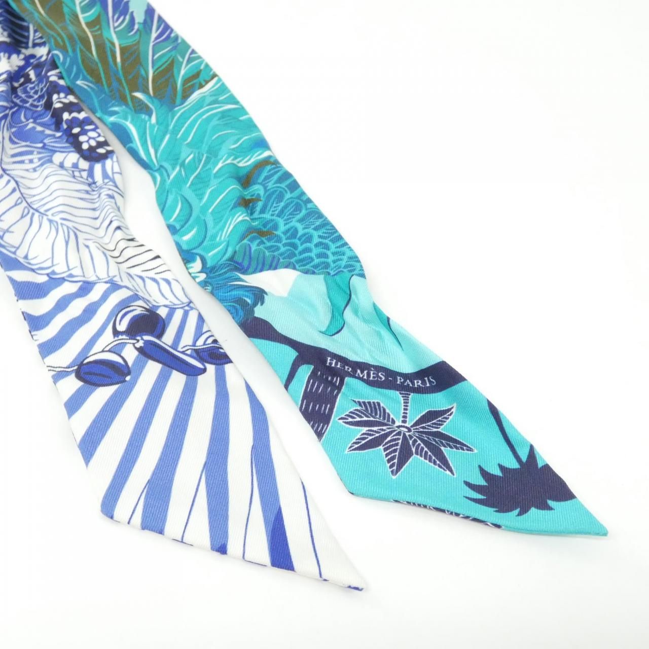 Hermes Twilly Scarf Blue — view 2