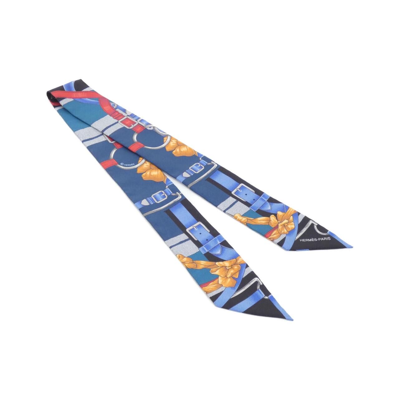 Hermes Twilly Scarf Blue