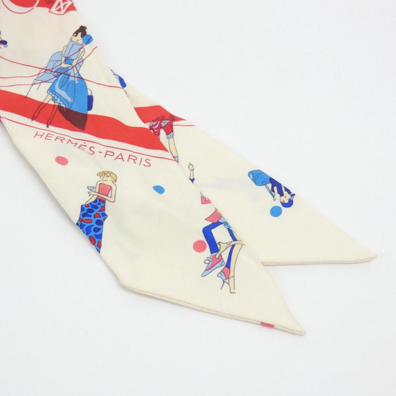 Hermes Ex Libris les Parisienne Twill Scarf — view 2
