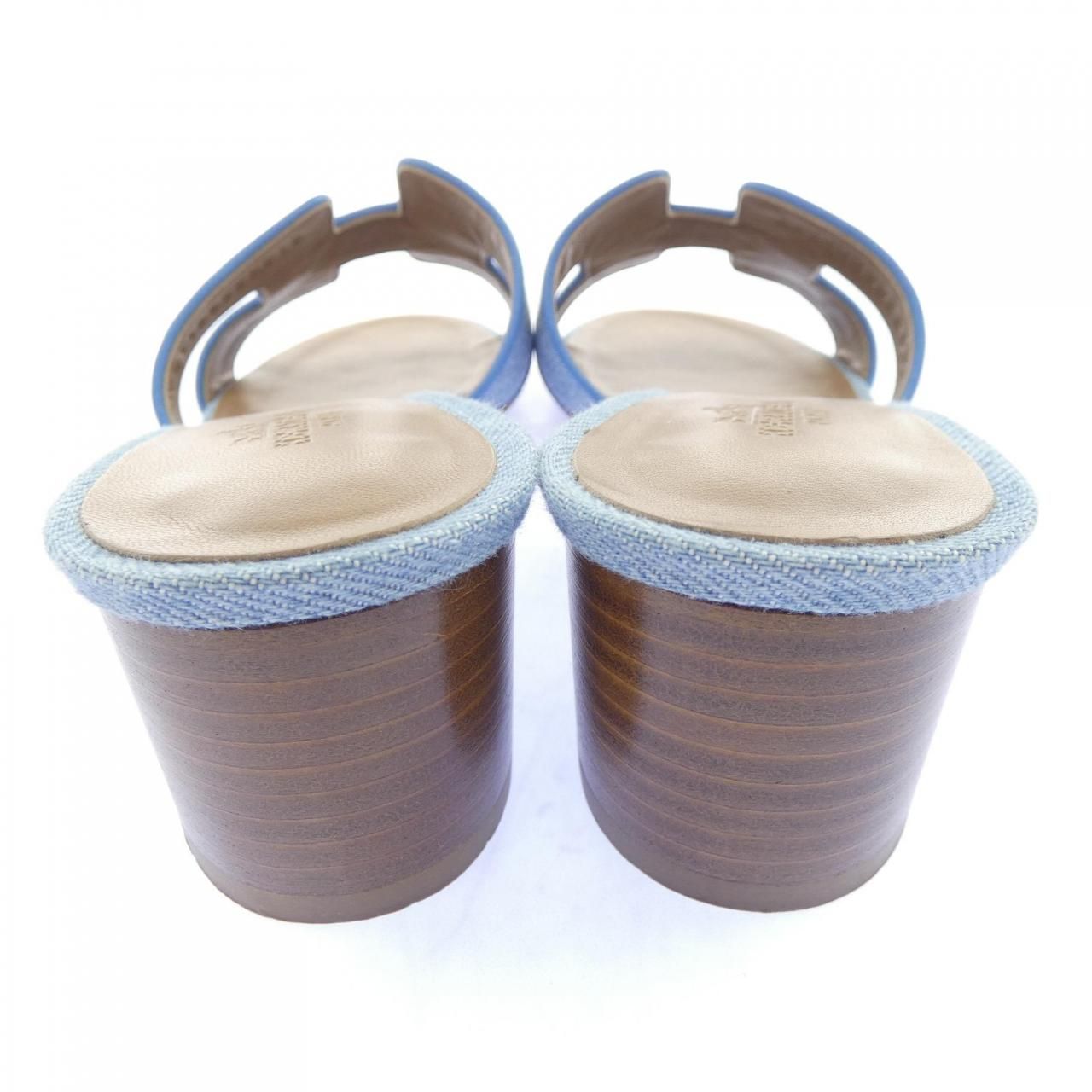 Hermes Oasis Sandals Blue — view 5