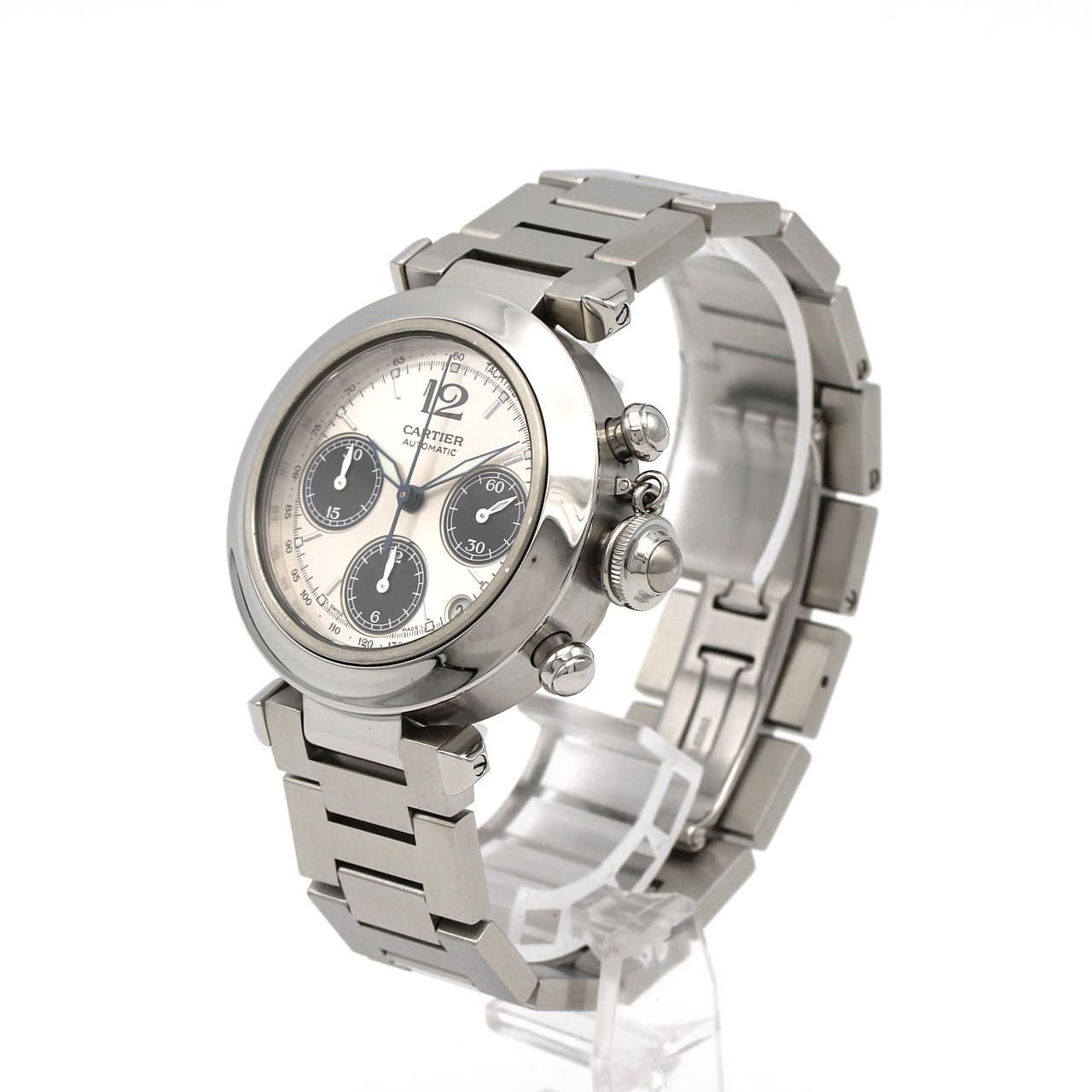 Cartier Pasha C Chronograph SS Automatic Winding Watch — view 2