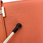 Hermes Bearn Souffle Leather Wallet Pink — view 8