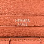 Hermes Bearn Souffle Leather Wallet Pink — view 4