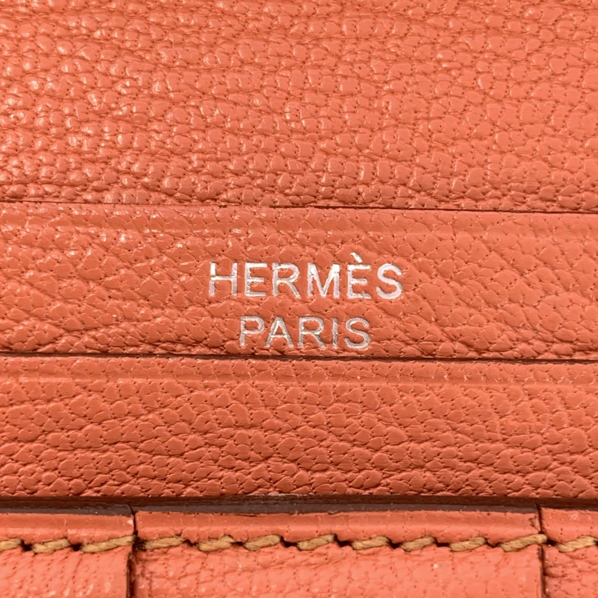 Hermes Bearn Souffle Leather Wallet Pink — view 4