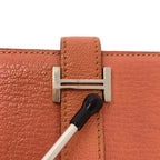 Hermes Bearn Souffle Leather Wallet Pink — view 6