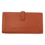 Hermes Bearn Souffle Leather Wallet Pink — view 2