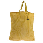 Bottega Veneta Intrecciato Print Tote Yellow