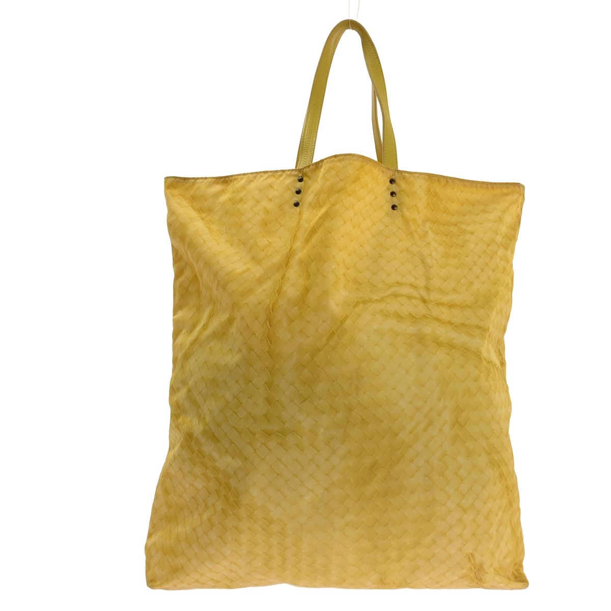 Bottega Veneta Intrecciato Print Tote Yellow — view 2