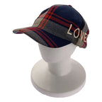 Gucci Check Embroidery Cap XL Navy