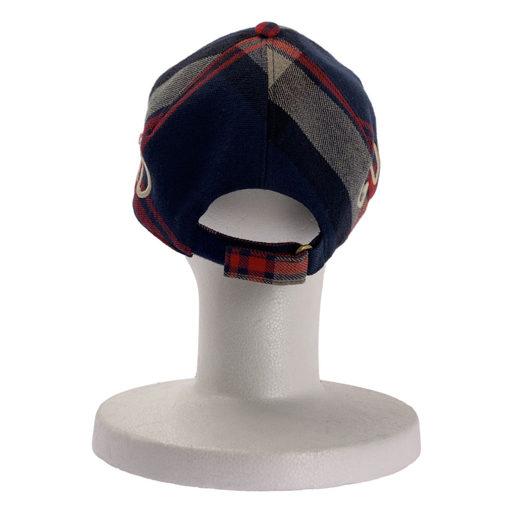 Gucci Check Embroidery Cap XL Navy — view 5