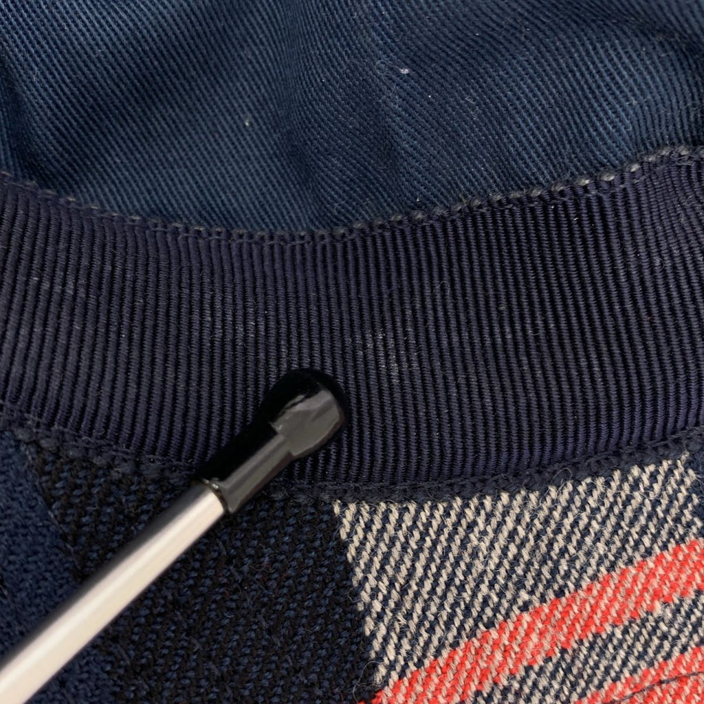 Gucci Check Embroidery Cap XL Navy — view 8