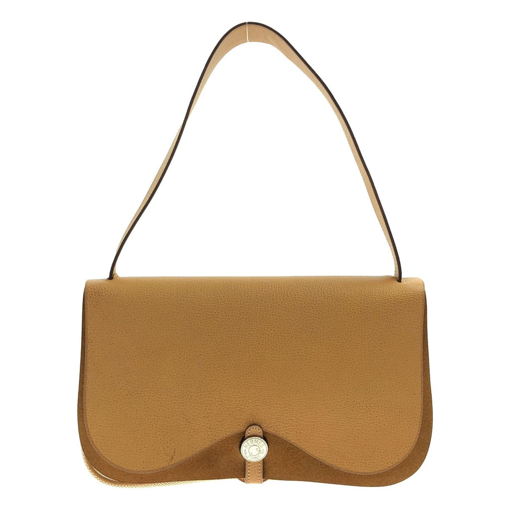 Hermes Sac Colorado PM Sac Toile Ash Shoulder Bag Brown Beige