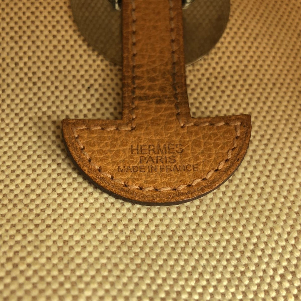 Hermes Sac Colorado PM Sac Toile Ash Shoulder Bag Brown Beige — view 4