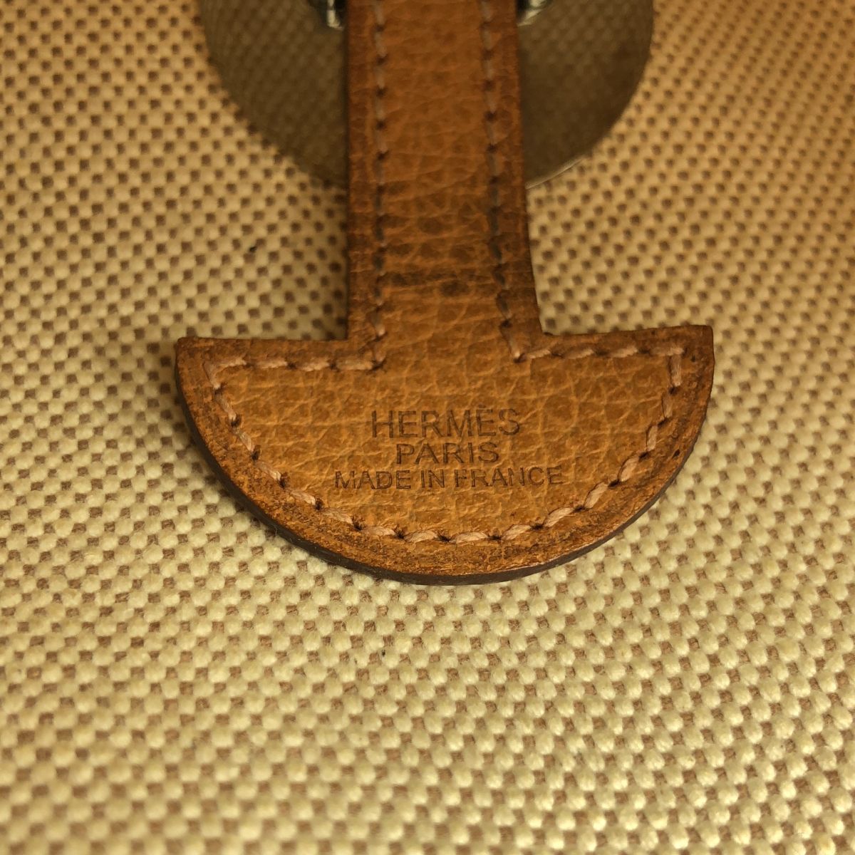 Hermes Sac Colorado PM Sac Toile Ash Shoulder Bag Brown Beige — view 4