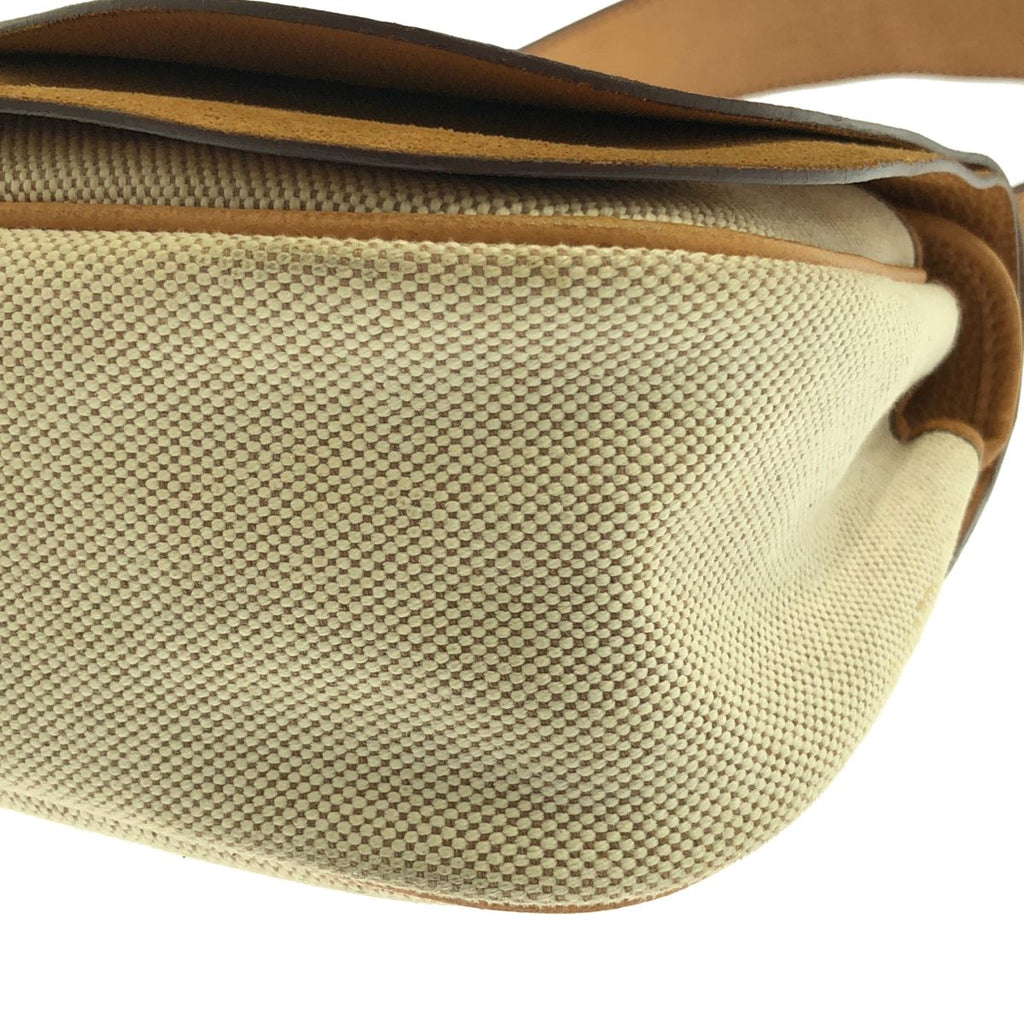 Hermes Sac Colorado PM Sac Toile Ash Shoulder Bag Brown Beige — view 7