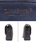 Chanel Chain Shoulder Bag Single Flap Mini Quilted Caviar Leather — view 4