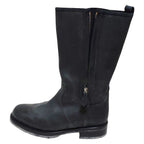 Hermes Boots 40 Dark Gray Side Zip Shearling — view 5