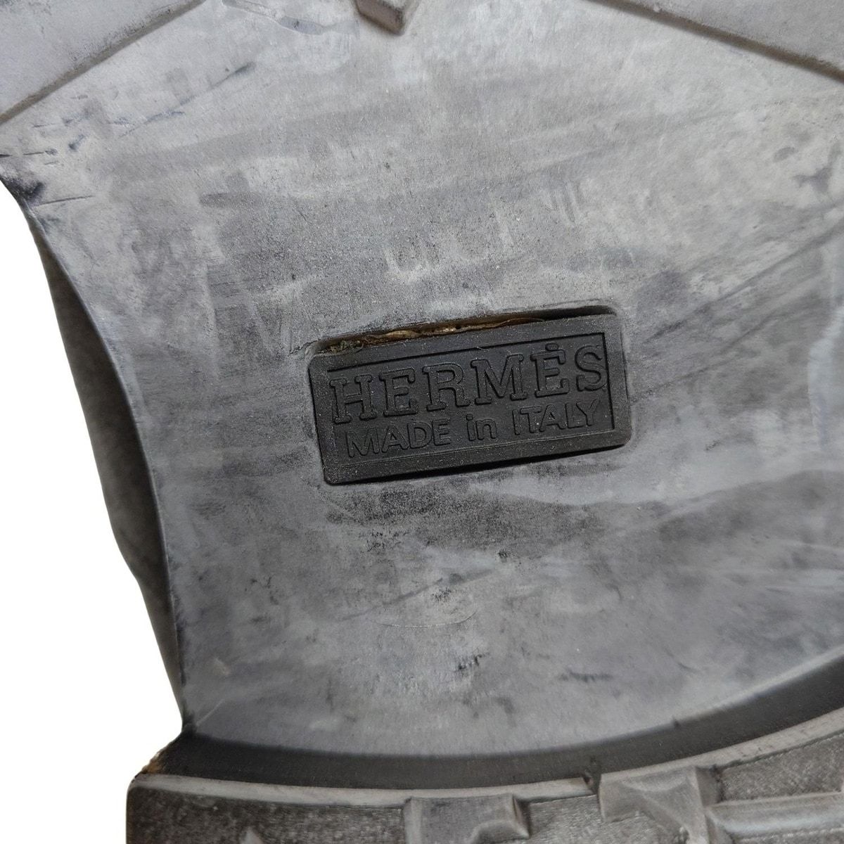 Hermes Boots 40 Dark Gray Side Zip Shearling — view 6