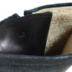Hermes Boots 40 Dark Gray Side Zip Shearling — view 7