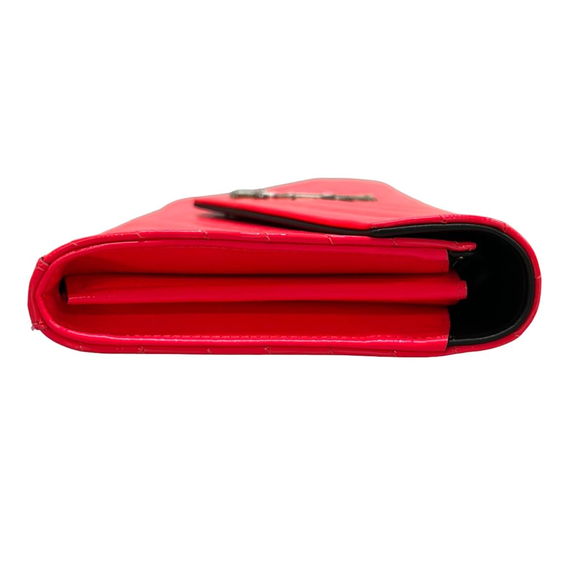 Saint Laurent Paris Wallet Monogram Chain Pink Leather Shoulder — view 9