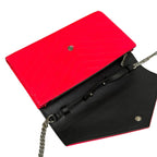 Saint Laurent Paris Wallet Monogram Chain Pink Leather Shoulder — view 3
