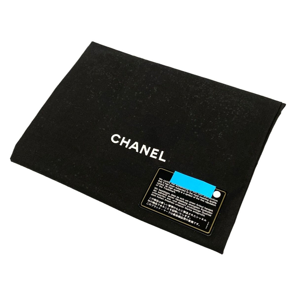Chanel Clutch Air Line Light Blue Black Red Silver CC Logo Leather — view 8