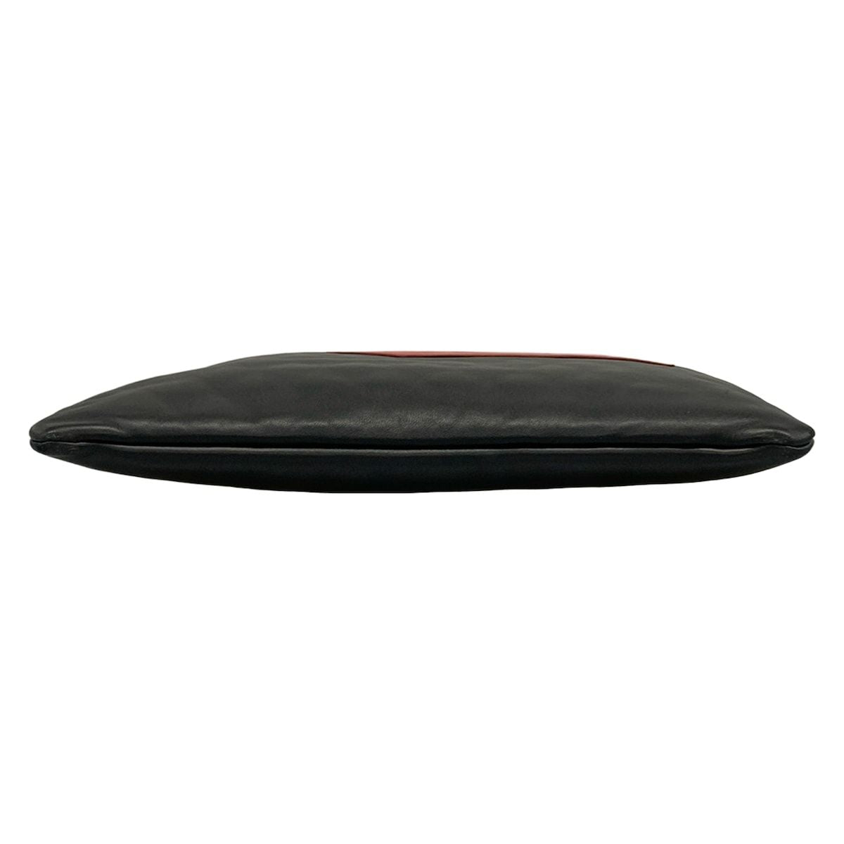 Chanel Clutch Air Line Light Blue Black Red Silver CC Logo Leather — view 5