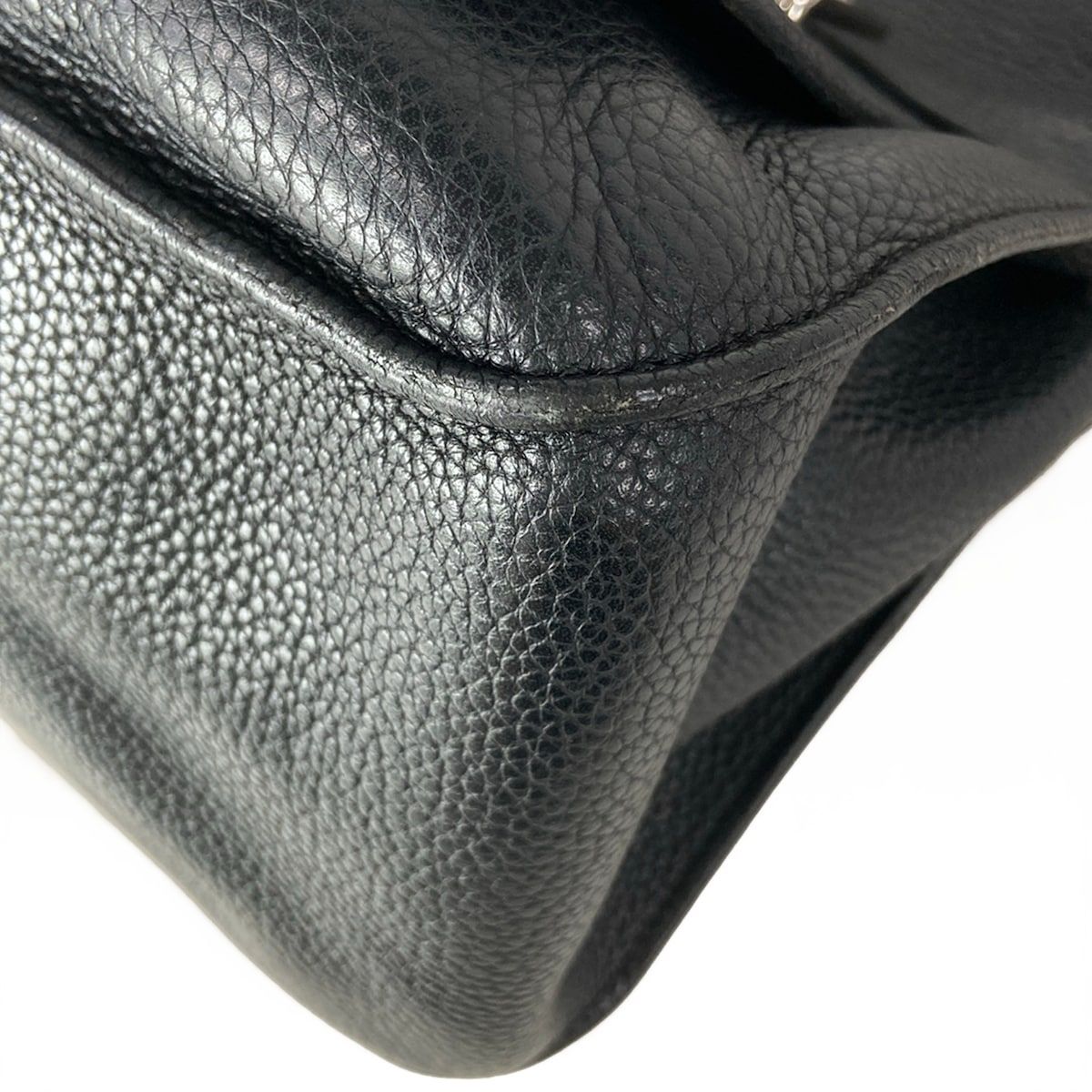 Hermes Shoulder Bag Gipsiere 34 Black Silver — view 6