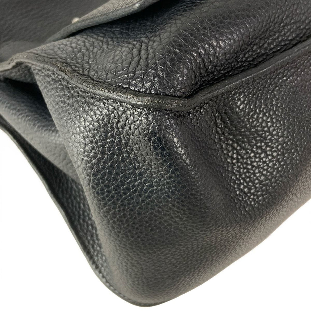 Hermes Shoulder Bag Gipsiere 34 Black Silver — view 7