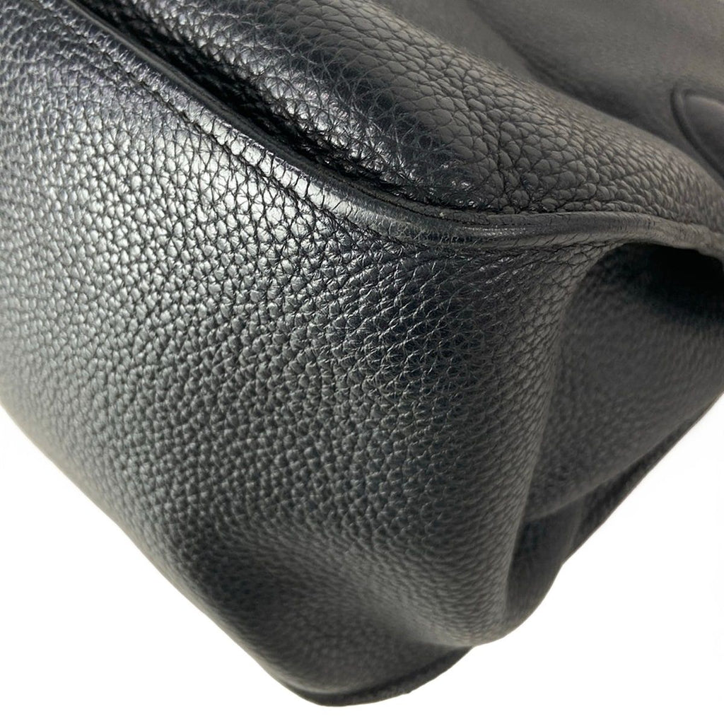Hermes Shoulder Bag Gipsiere 34 Black Silver — view 8