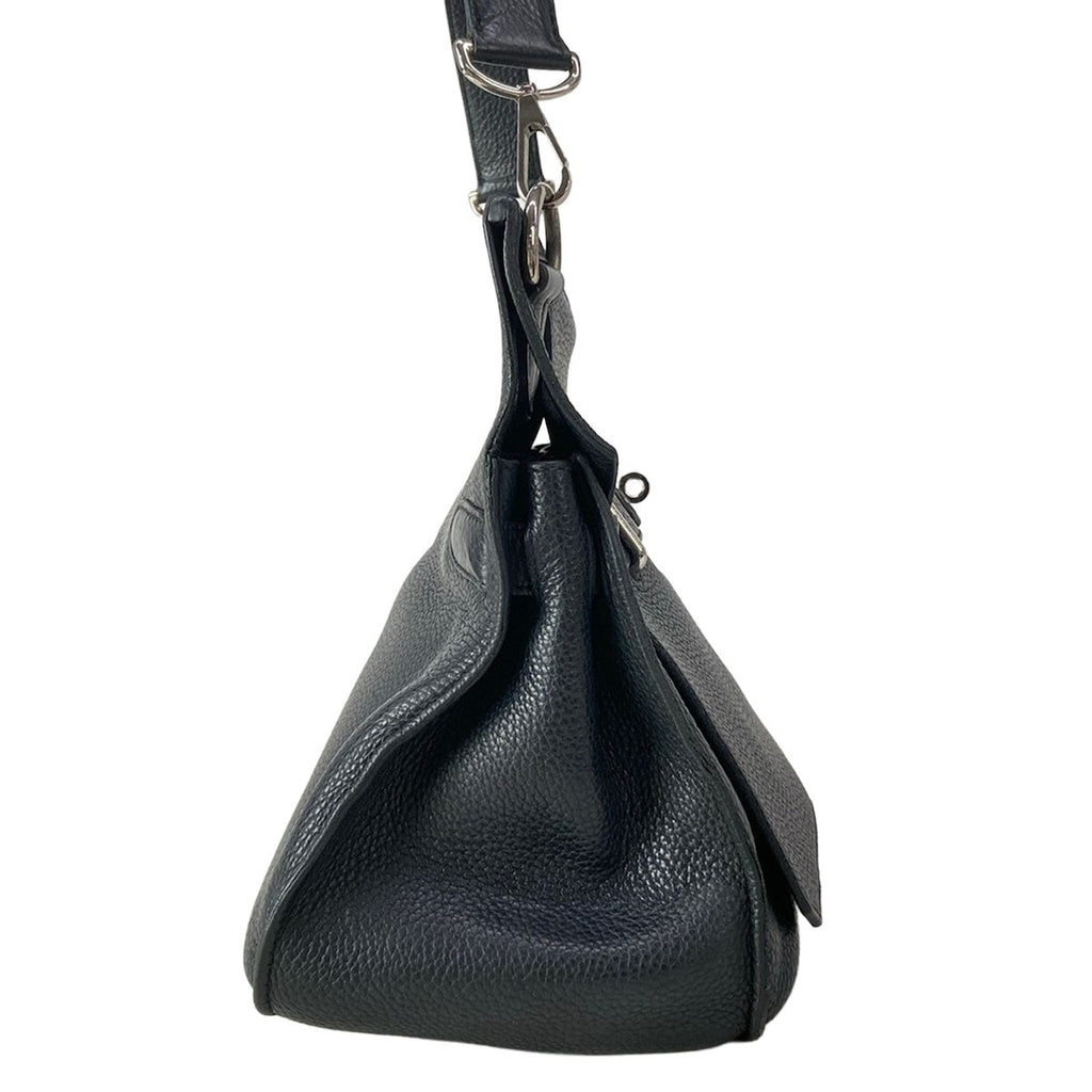 Hermes Shoulder Bag Gipsiere 34 Black Silver — view 2